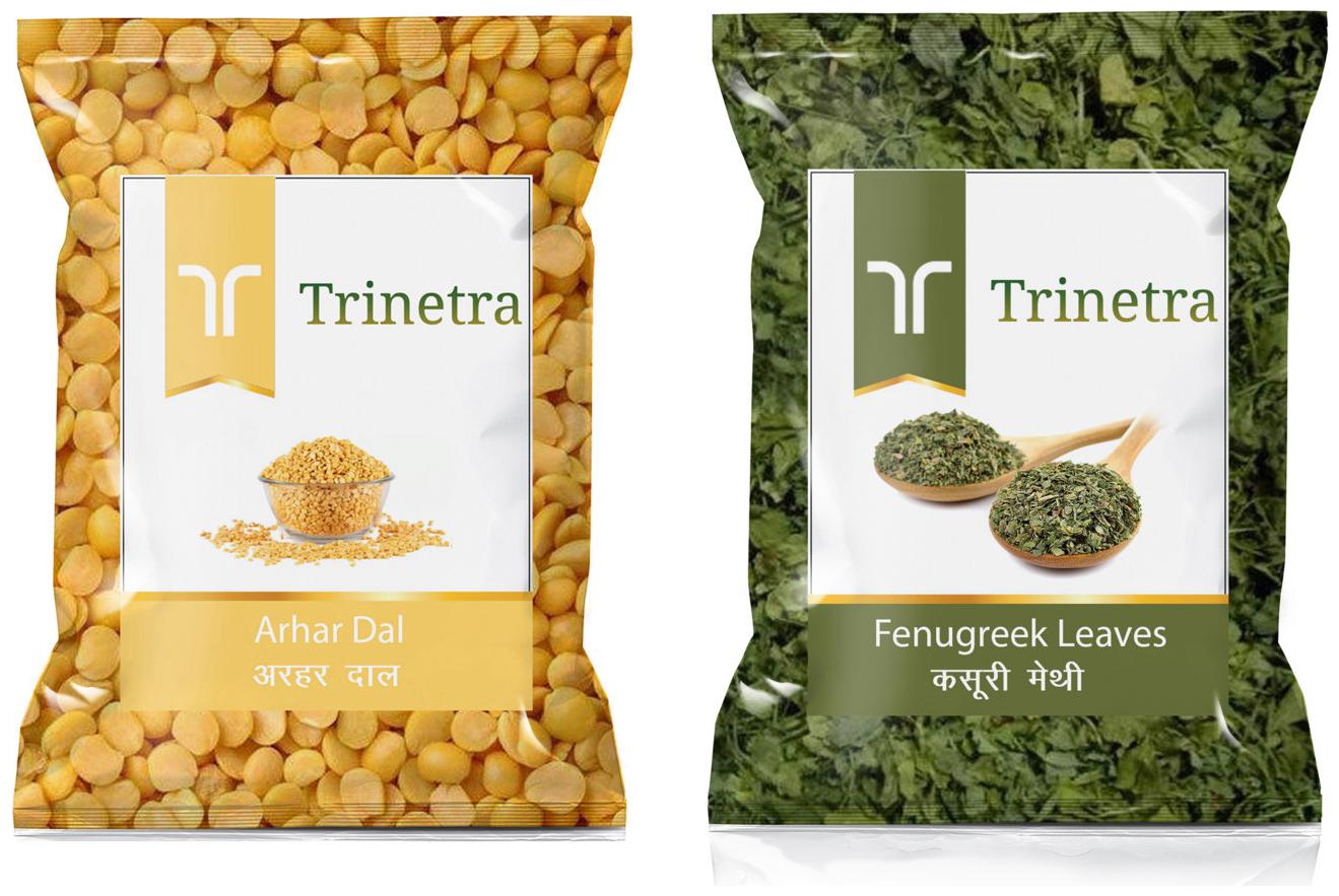 

Trinetra Best Quality Kasuri Methi 100g And Arhar Dal 1kg