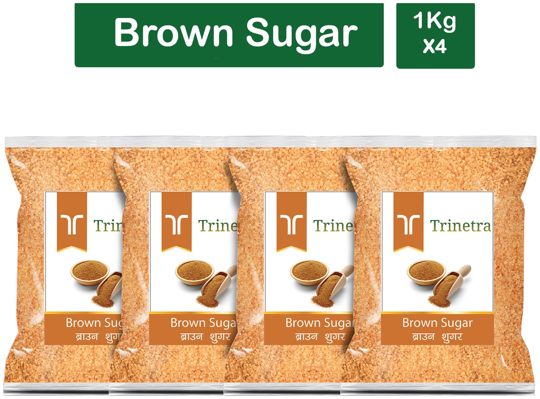 

Trinetra Best Quality Brown Sugar 1kg (Pack Of 4)