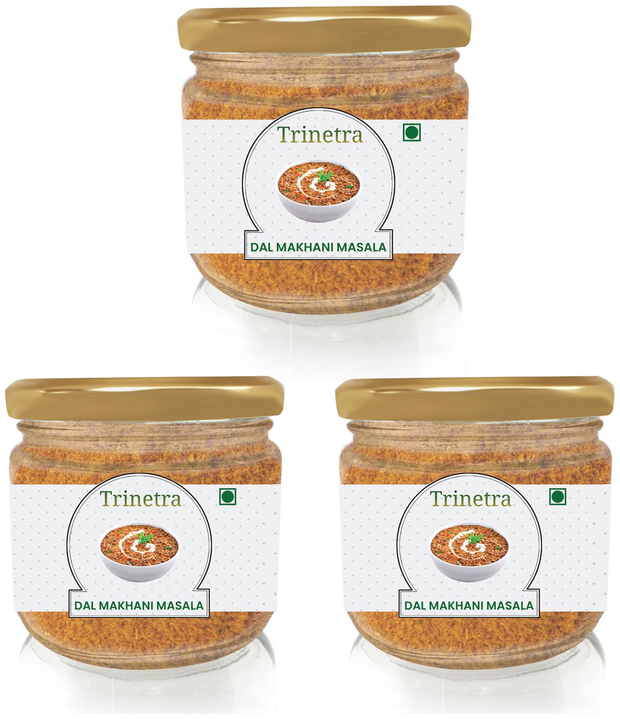 

Trinetra Best Quality Dal Makhni Masala (Glass Jar Pack)-100g (Pack Of 3)