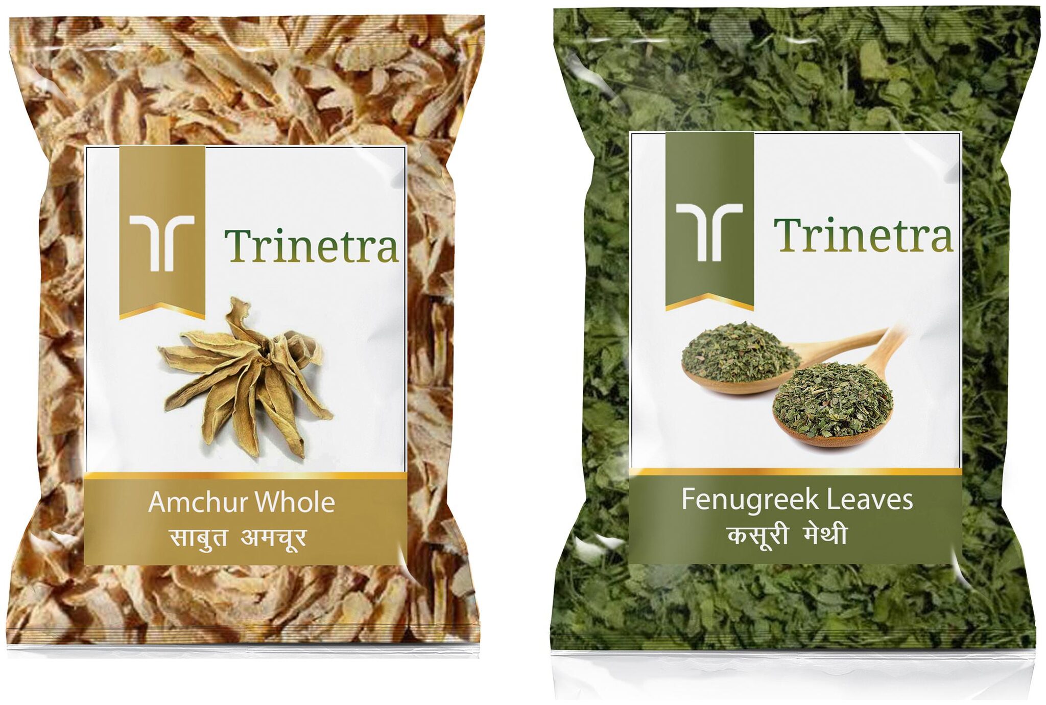

Trinetra Best Quality Amchur Sabut 100g Kasuri Methi 200g