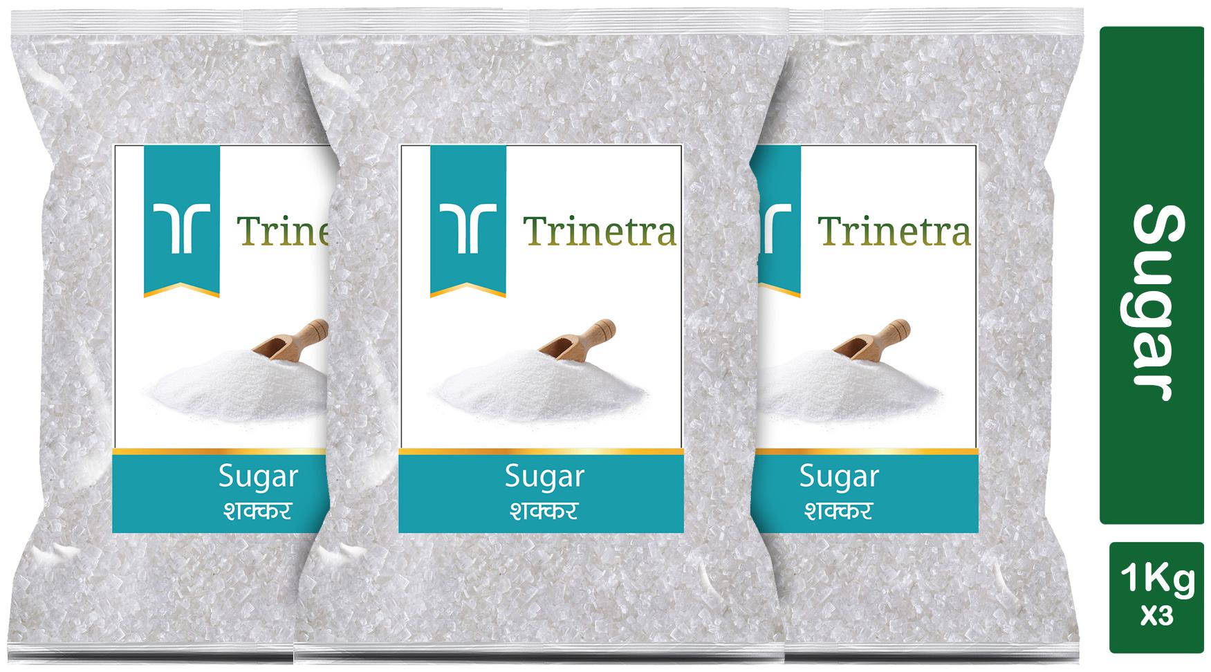 

Trinetra Best Quality White Sugar 1kg (Pack Of 3)