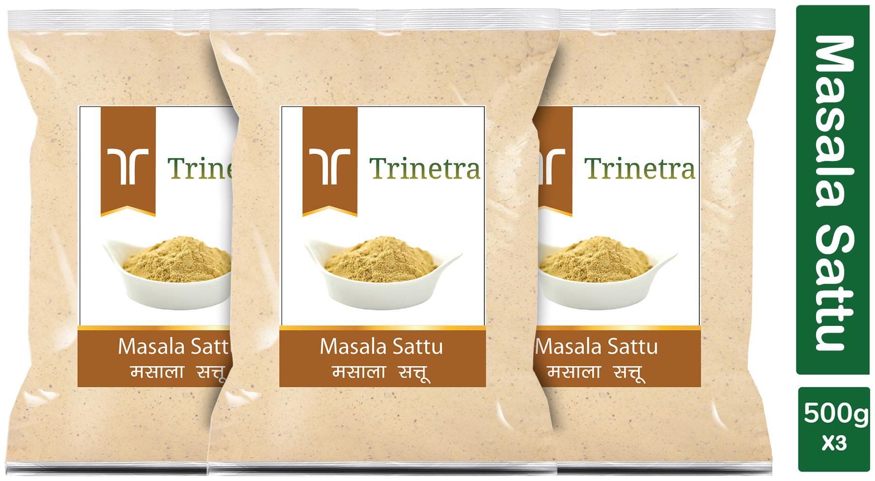 

Trinetra Best Quality Masala Sattu 500g (Pack Of 3)