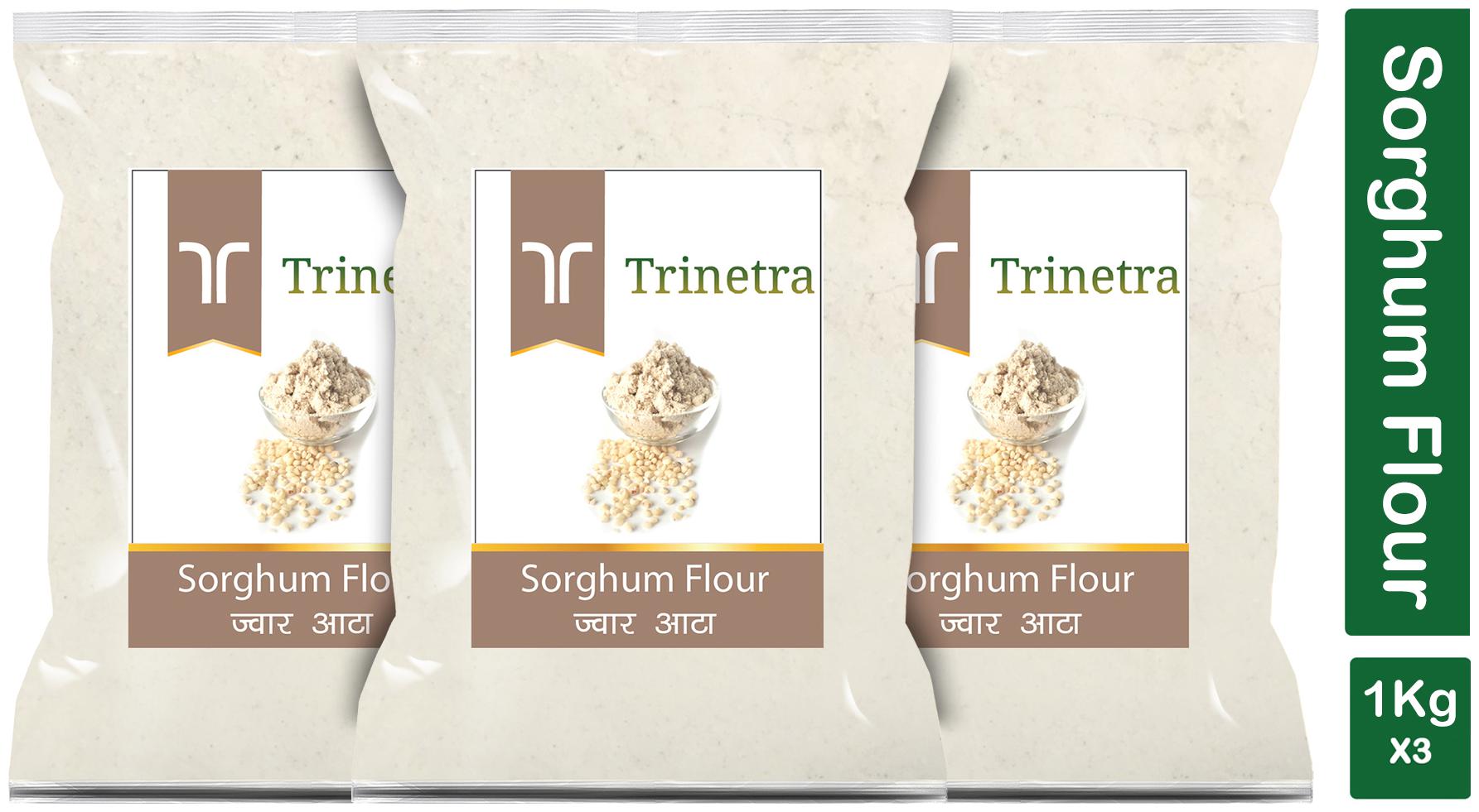 

Trinetra Best Quality Jowar Atta (Sorghum Flour)-1kg (Pack Of 3)