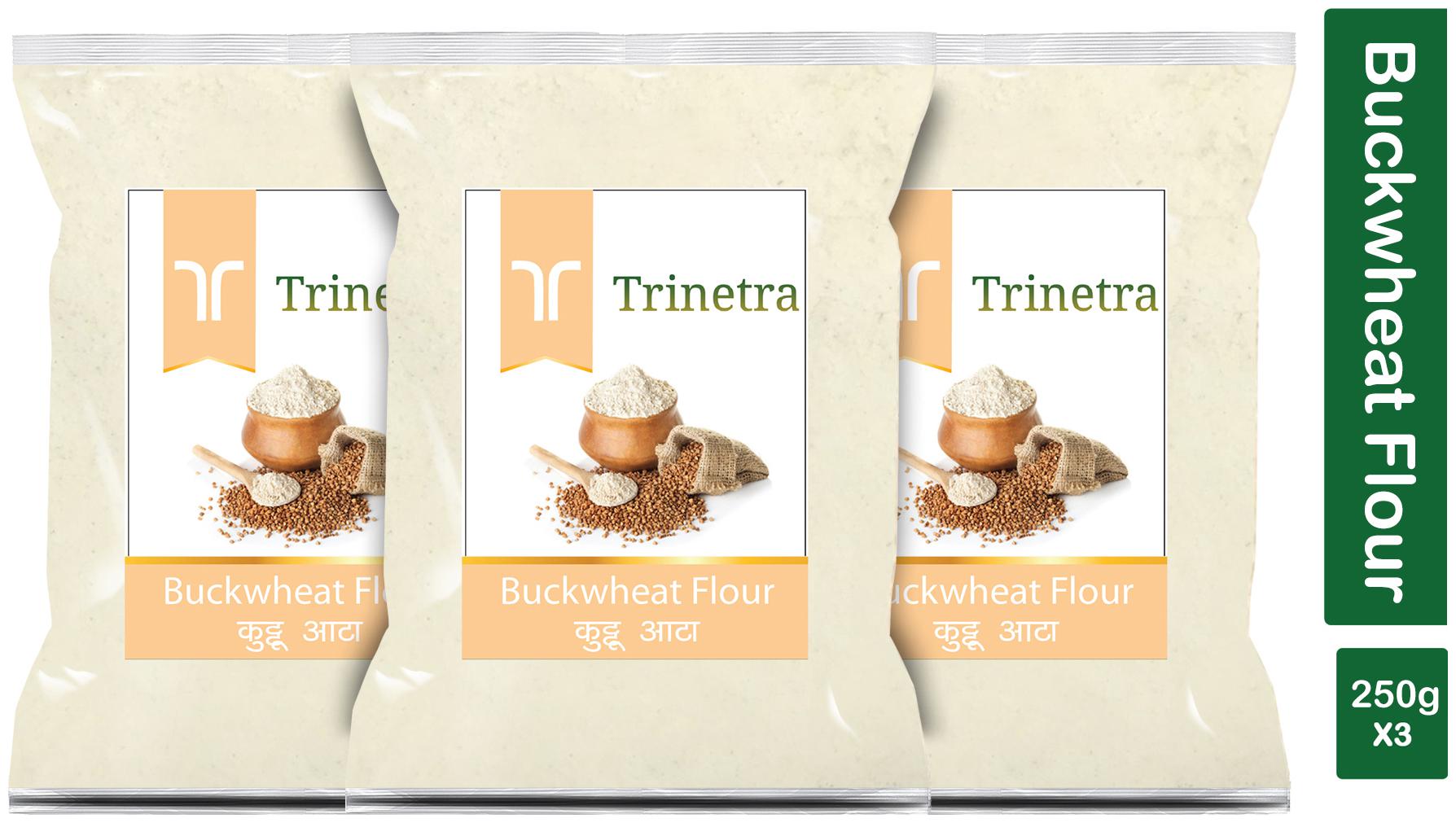 

Trinetra Best Quality Kuttu Atta (Buckwheat Flour)-250g (Pack Of 3)