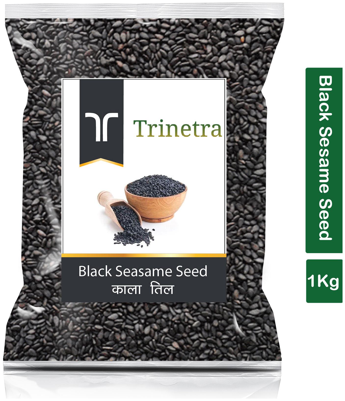 

Trinetra Best Quality Kala Til (Black Sesame Seeds)-1Kg (Pack Of 1)