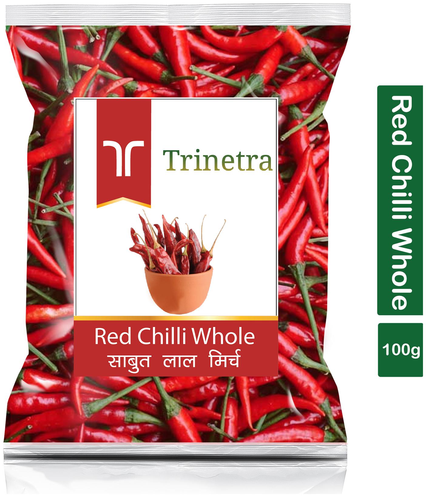 

Trinetra Best Quality Lal Mirch Sabut (Red Pepper)-100g (Pack Of 1)