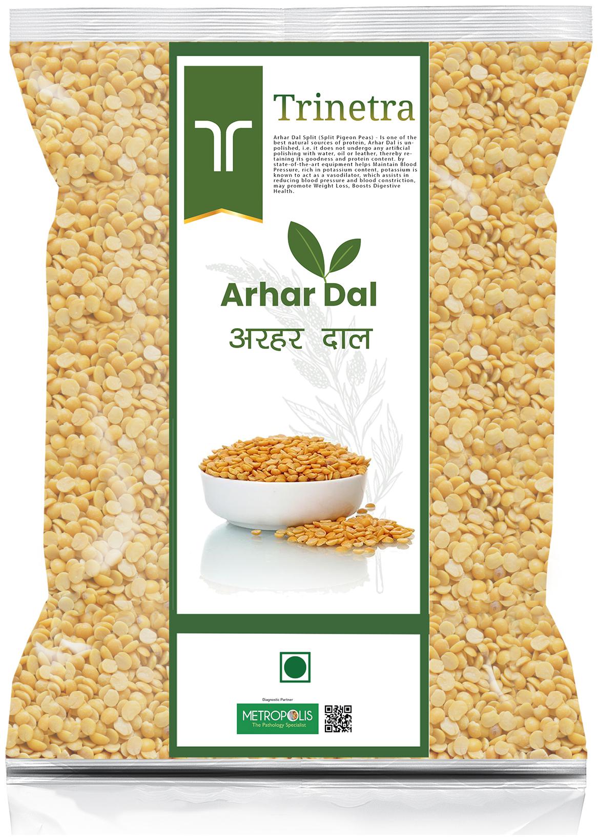 

Trinetra Best Quality Arhar Toor Dal Split (Split Pigeon Peas)-5 kg