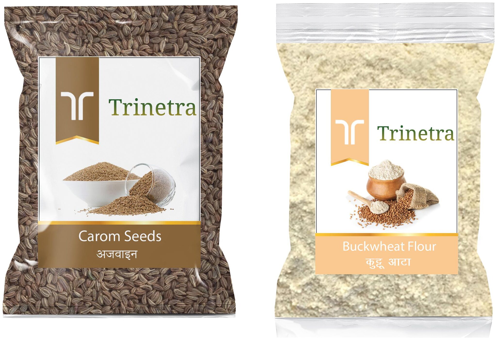 

Trinetra Best Quality Ajwain 100g And Kuttu Atta 500g