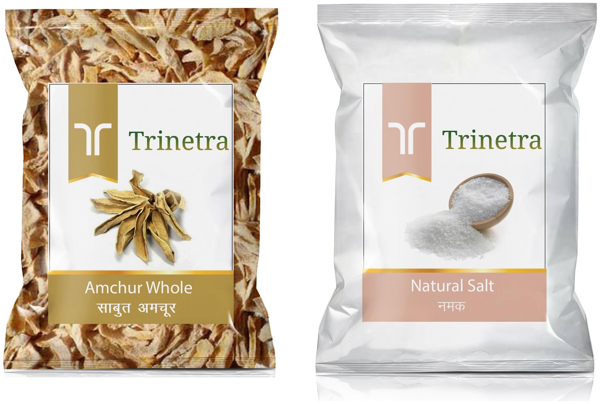 

Trinetra Best Quality Amchur Sabut 100g Natural Sal 1kg