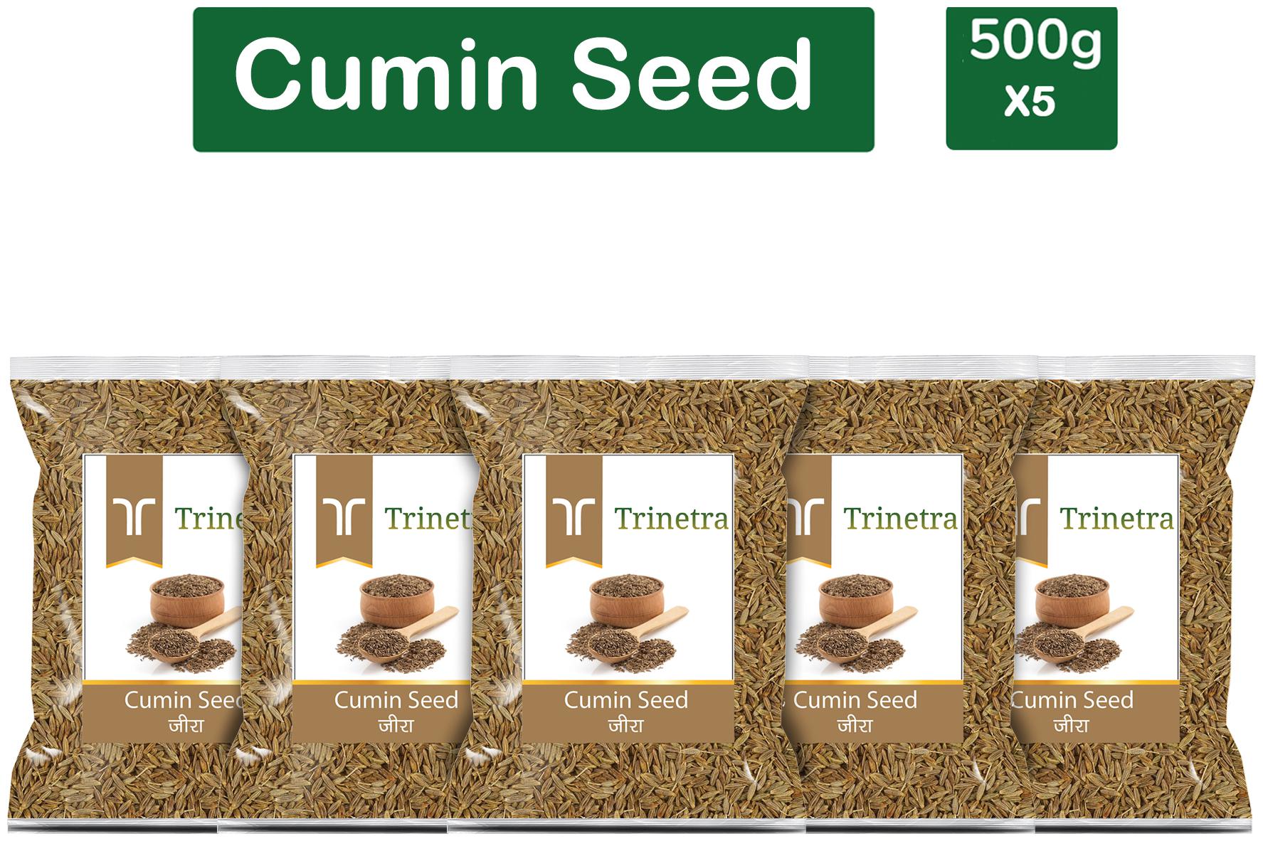 

Trinetra Best Quality Jeera (Cumin Seeds)-500g (Pack Of 5)