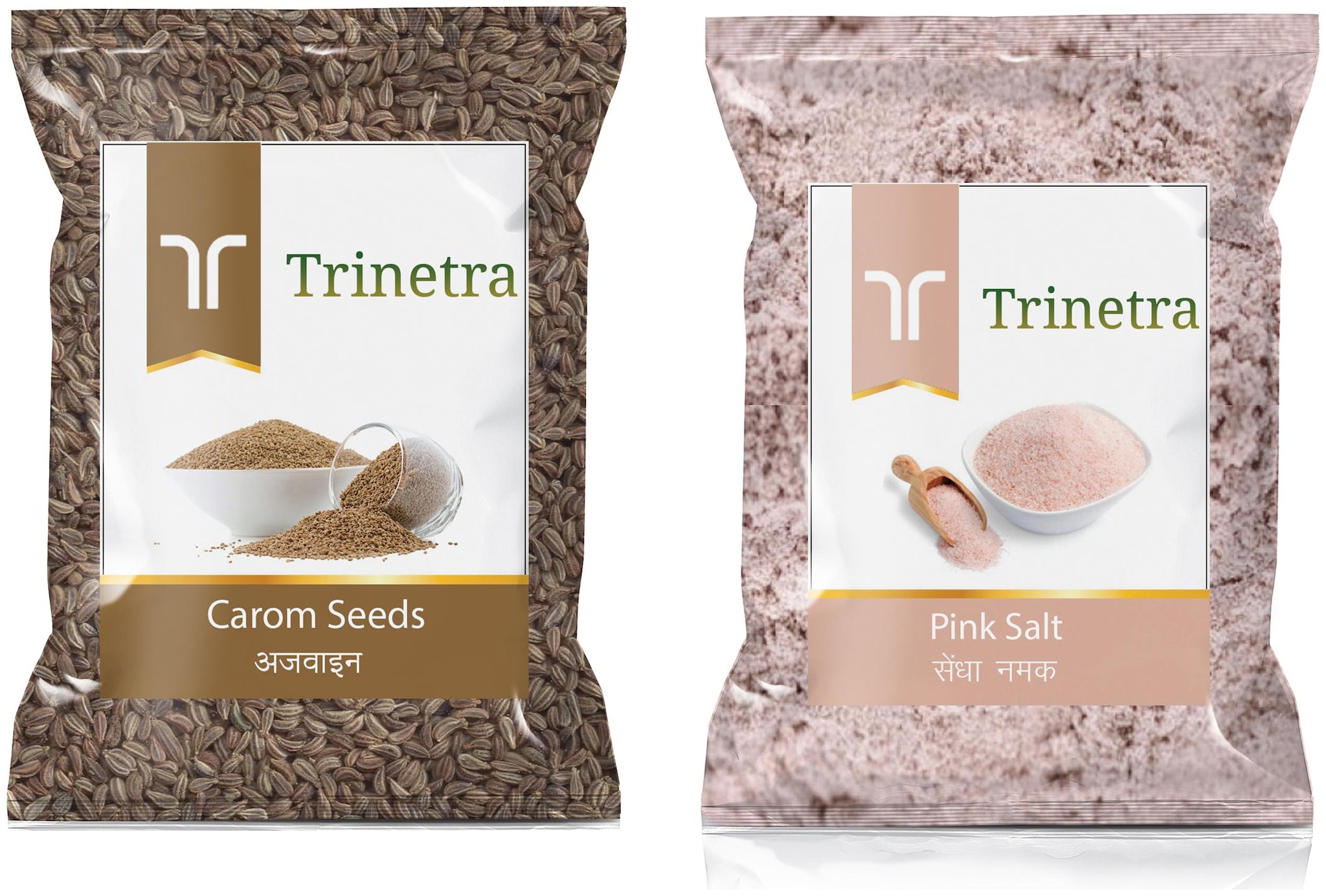 

Trinetra Best Quality Ajwain 100g And Pink Salt 400g