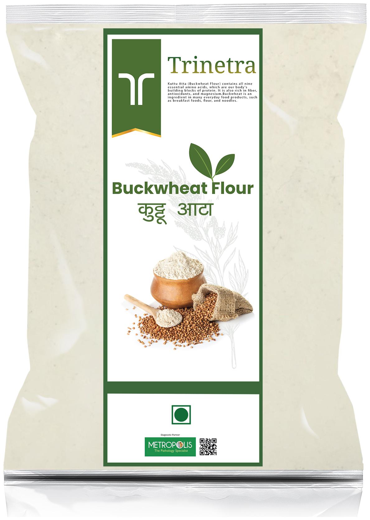 

Trinetra Best Quality Kuttu Atta (Buckwheat Flour)-3kg (Packing)