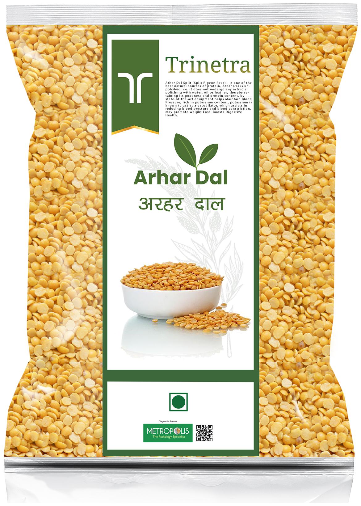 

Trinetra Best Quality Arhar Toor Dal Split (Split Pigeon Peas)-2 kg