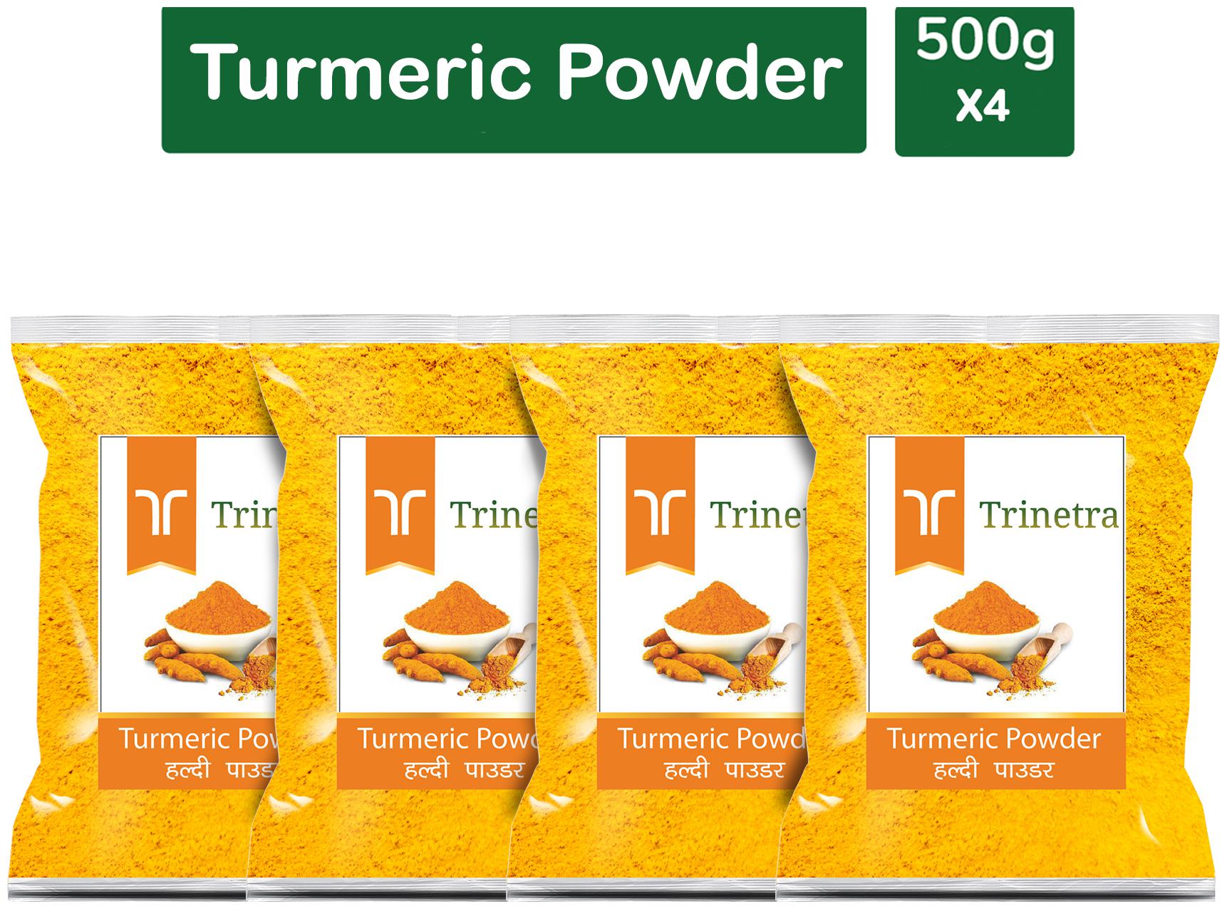 

Trinetra Best Quality Haldi Powder (Turmeric)-500g (Pack Of 4)