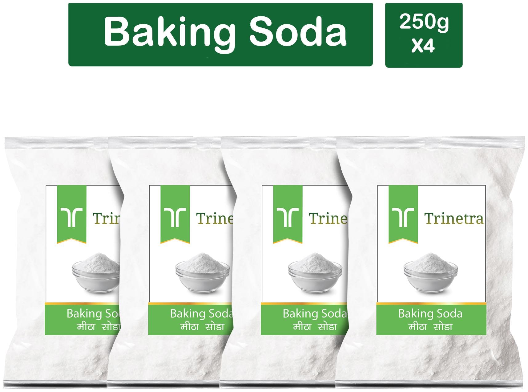 

Trinetra Best Quality Meetha Soda (Baking Soda) 250g (Pack Of 4)