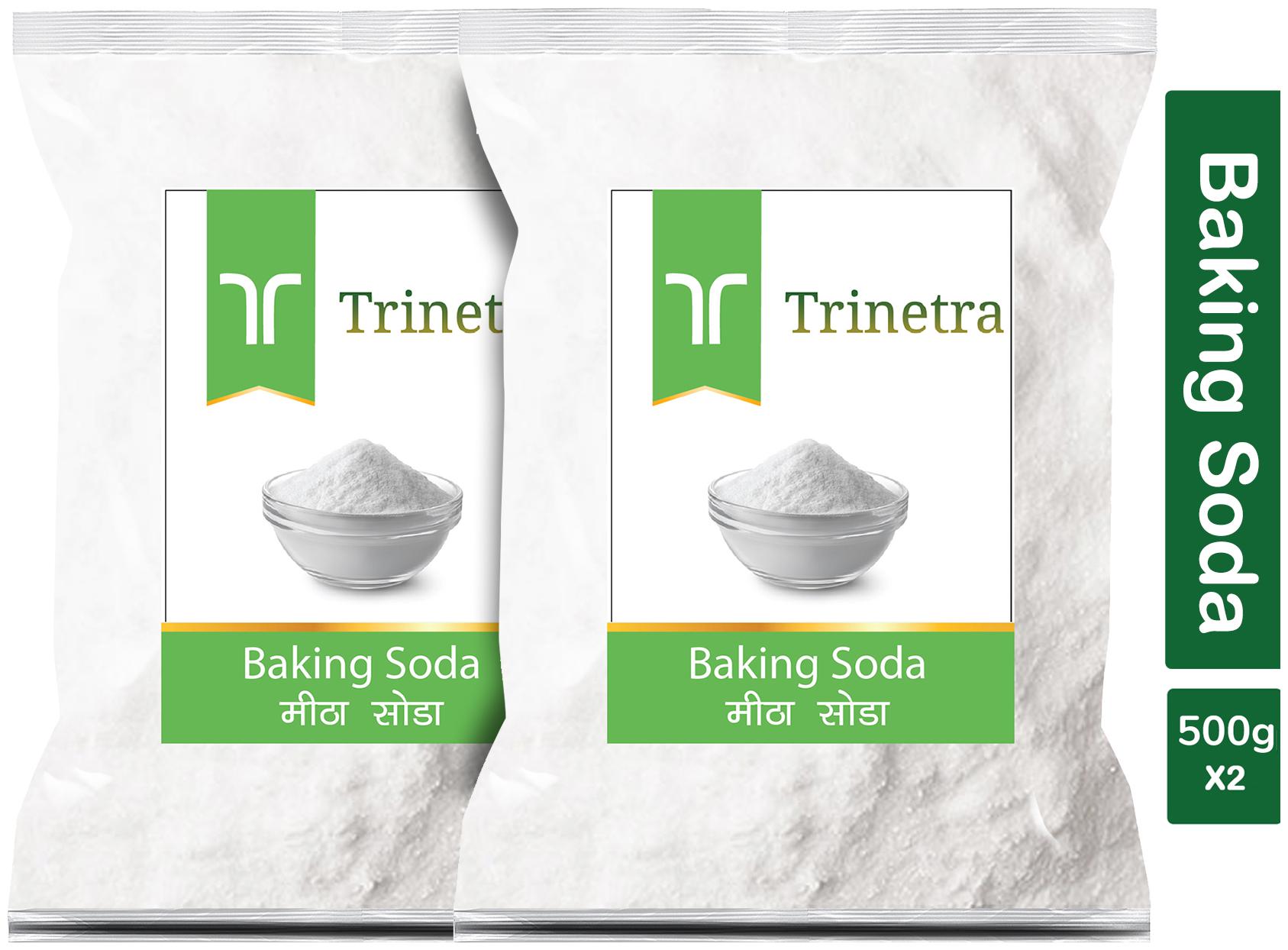 

Trinetra Best Quality Meetha Soda (Baking Soda) 500g (Pack Of 2)