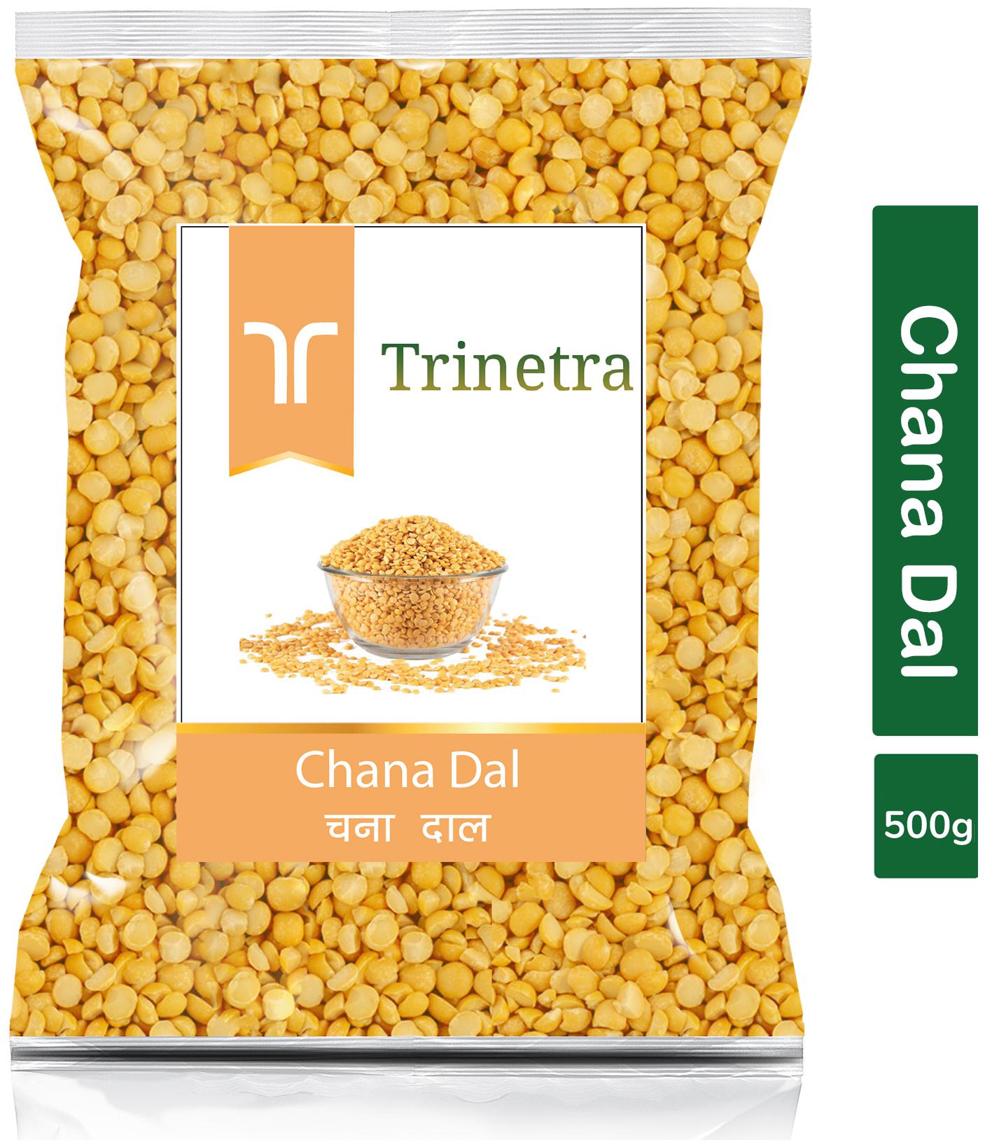 

Trinetra Best Quality Chana Dal Split (Brown Chickpeas Split)-500g (Pack Of 1)