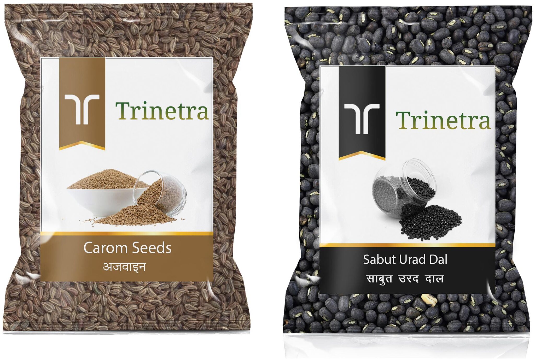 

Trinetra Best Quality Ajwain 100g And Sabut Urad Dal 500g