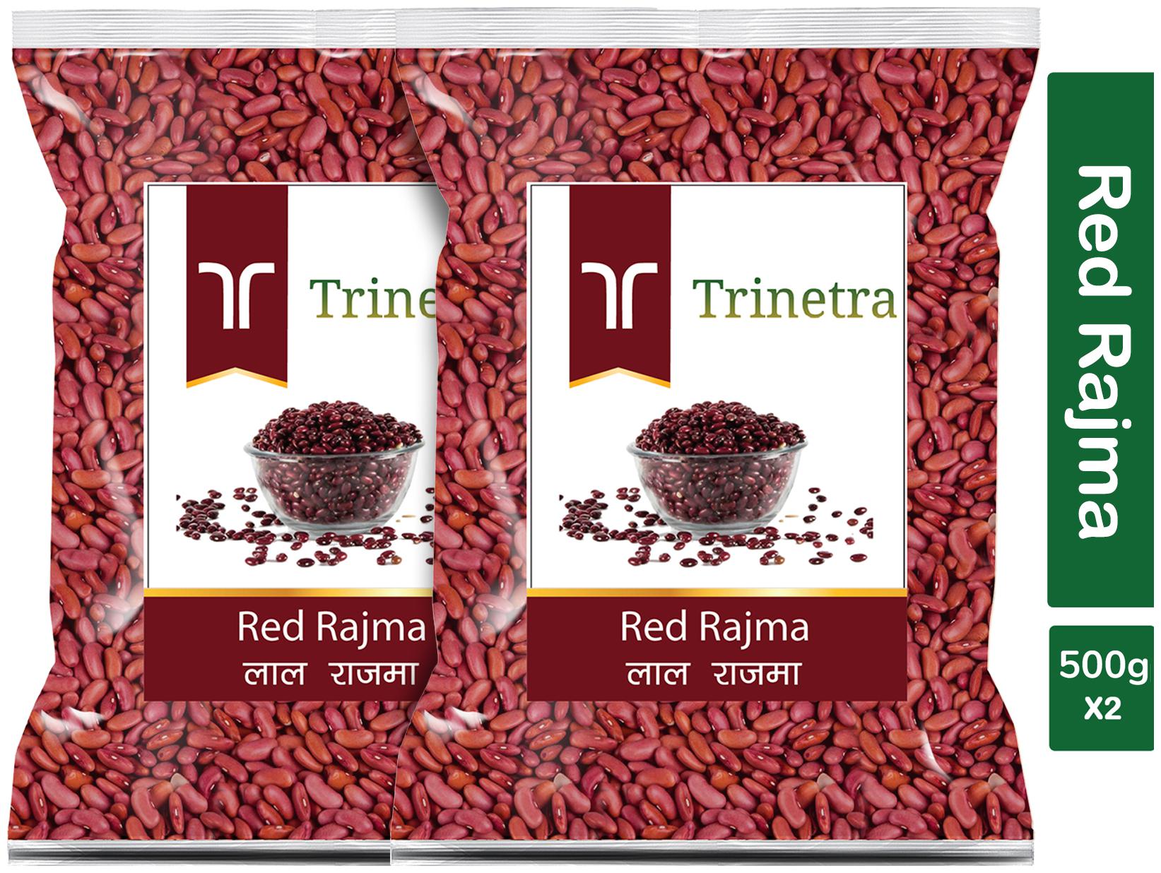 

Trinetra Best Quality Red Rajma (Red Kidney Beans)-500g (Pack Of 2)