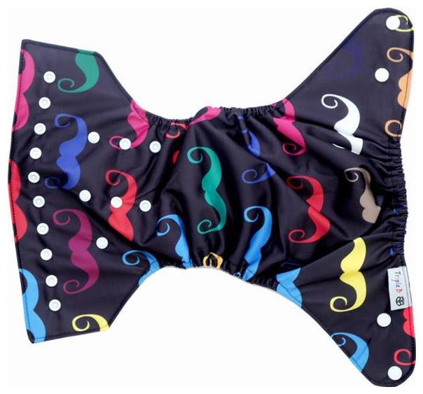 

Triple B 1pc Adjustable Reusable Baby Washable Cloth Diaper Nappies With Wet-free inserts For Babies of Ages 0 to 2 years Reusable Cover Diaper - Mooch