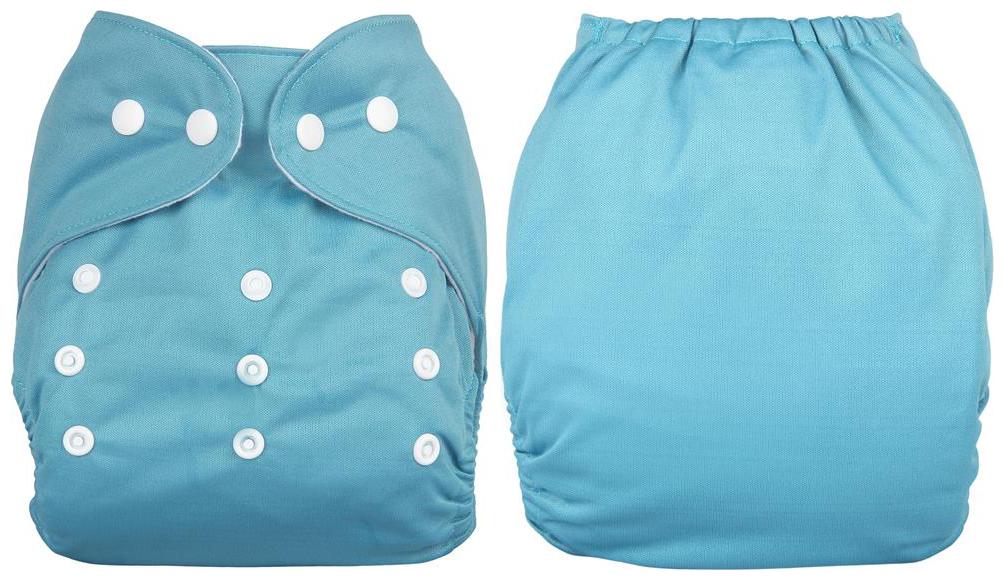 

Triple B 1pc Cloth Diaper With 1pc Bamboo Charcoal 5 Layer Insert Pad - Blue Pack of 2