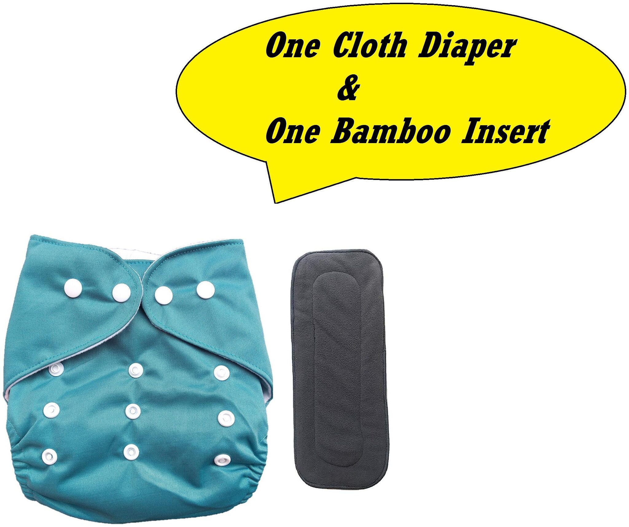 

Triple B 3-15kg Adjustable Size Bamboo Charcoal Inner Pocket Diaper Baby Reusable Cloth Diaper Nappies - CHH-07