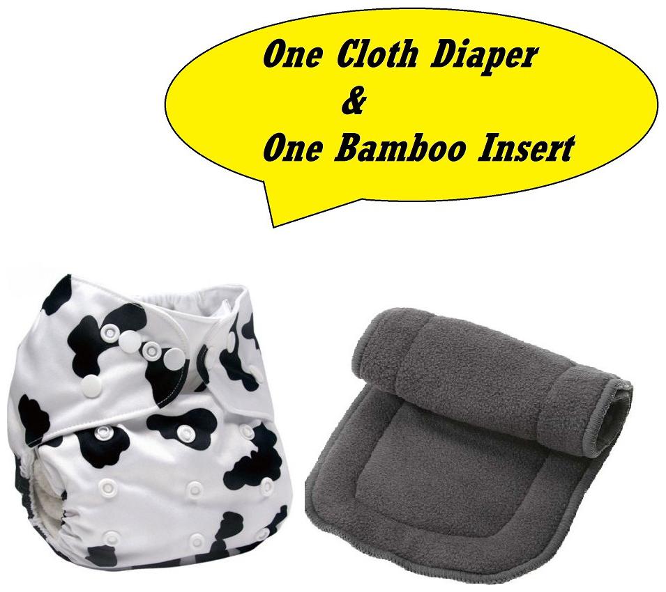 

Triple B 3-15kg Adjustable Size Bamboo Charcoal Inner Pocket Diaper Baby Reusable Cloth Diaper Nappies - CHH-14