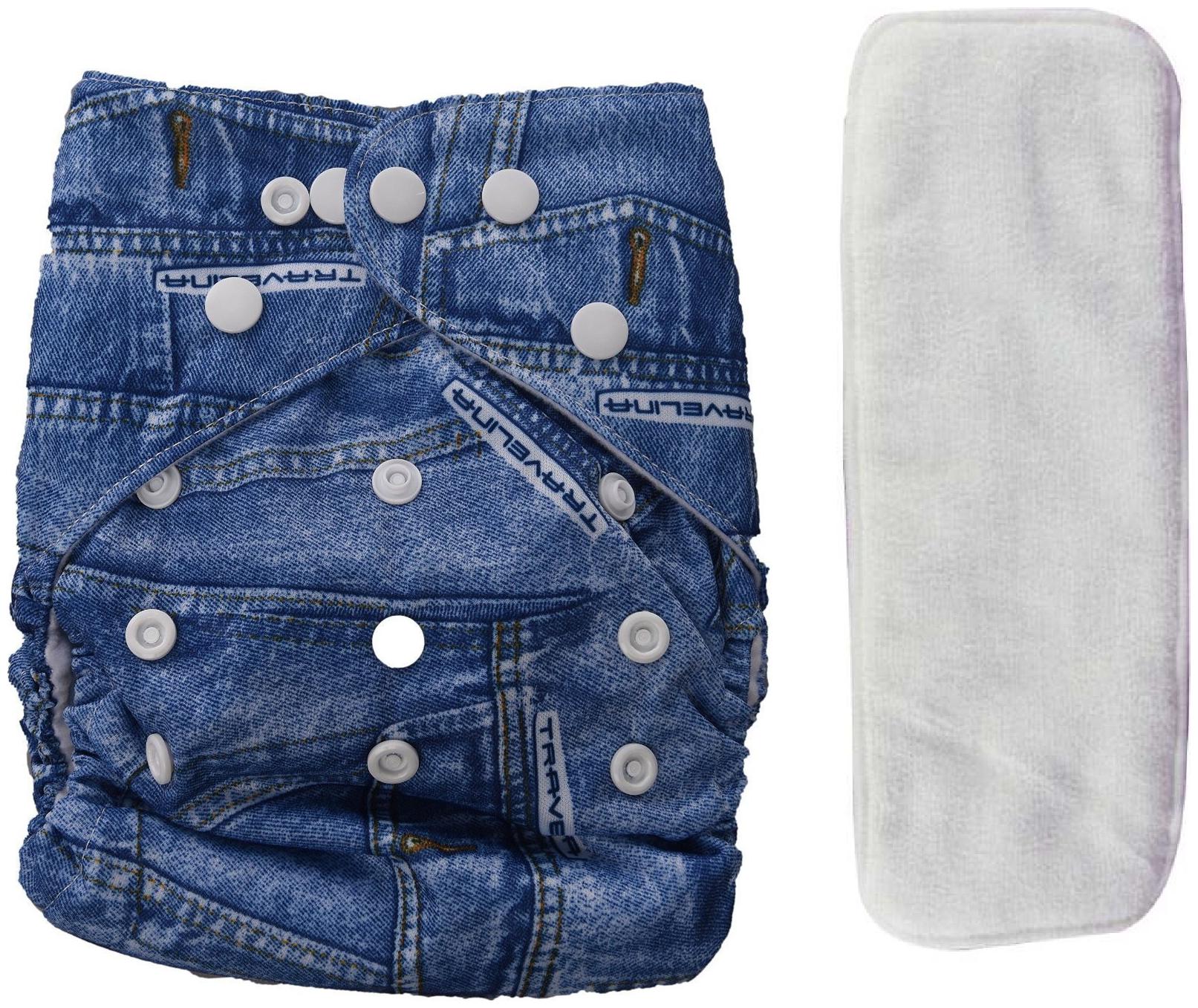 

Triple B Baby Reusable Diaper with Microfibre Insert Nappy Washable Cloth Diapers Nappies for Babies (3-24 Months)