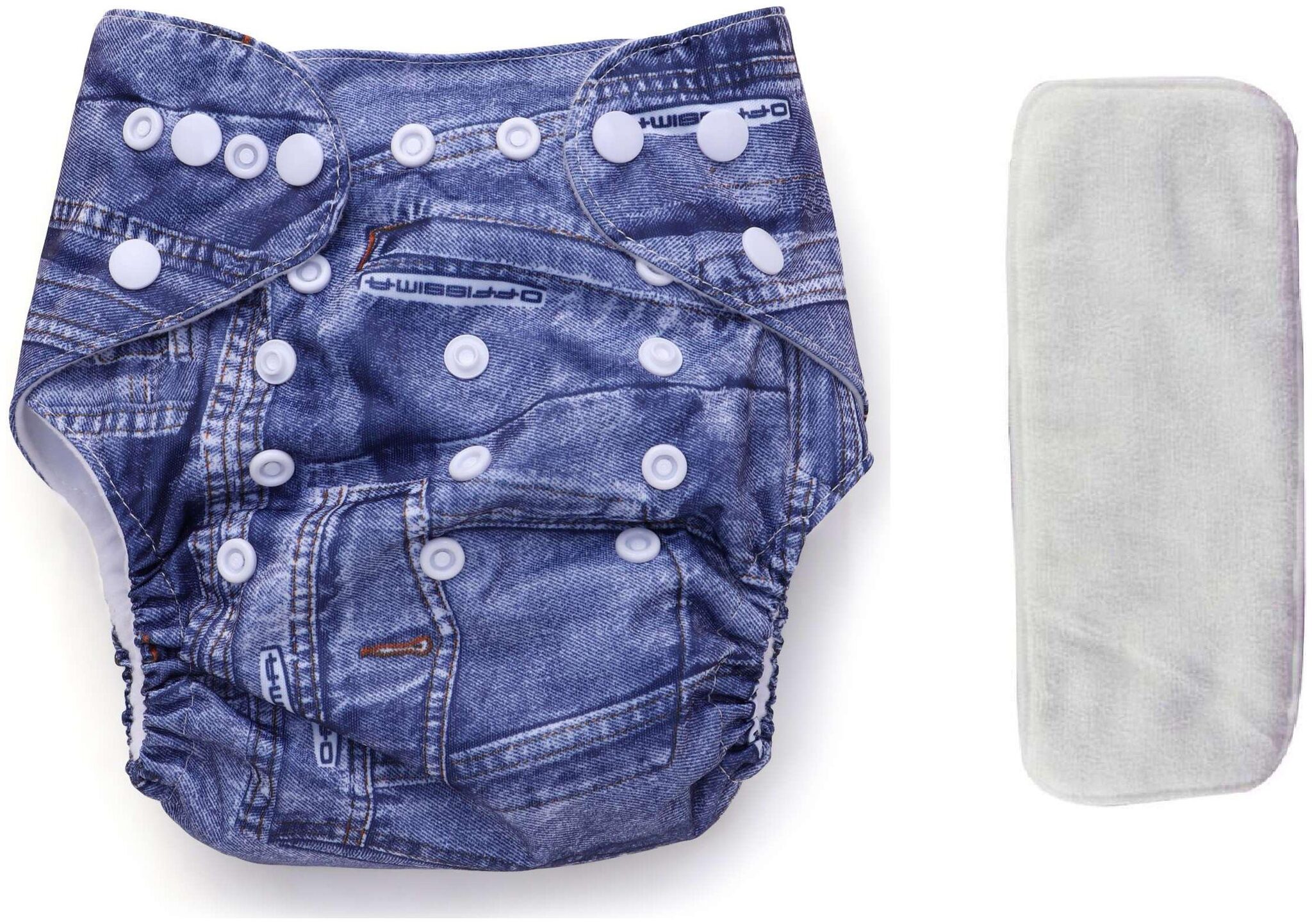 

Triple B Baby Reusable Diaper with Microfibre Insert Nappy Washable Cloth Diapers Nappies for Babies (3-24 Months)