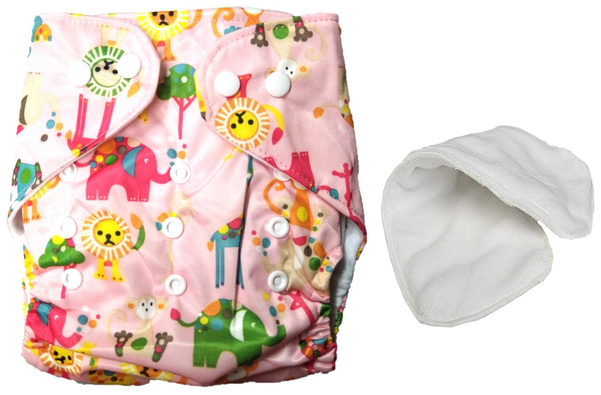 

Triple B Baby Reusable Diaper with Microfibre Insert Nappy Washable Cloth Diapers Nappies for Babies (3-24 Months)