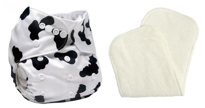 

TRIPLE B Reusable Adjustable Washable Cloth Diaper Nappy Inner Cloths for Babies with 3 Layer Microfiber Insert Pad Diaper Cover - 3 to 24 Months - Set of 1 with 1 Diaper-Liner