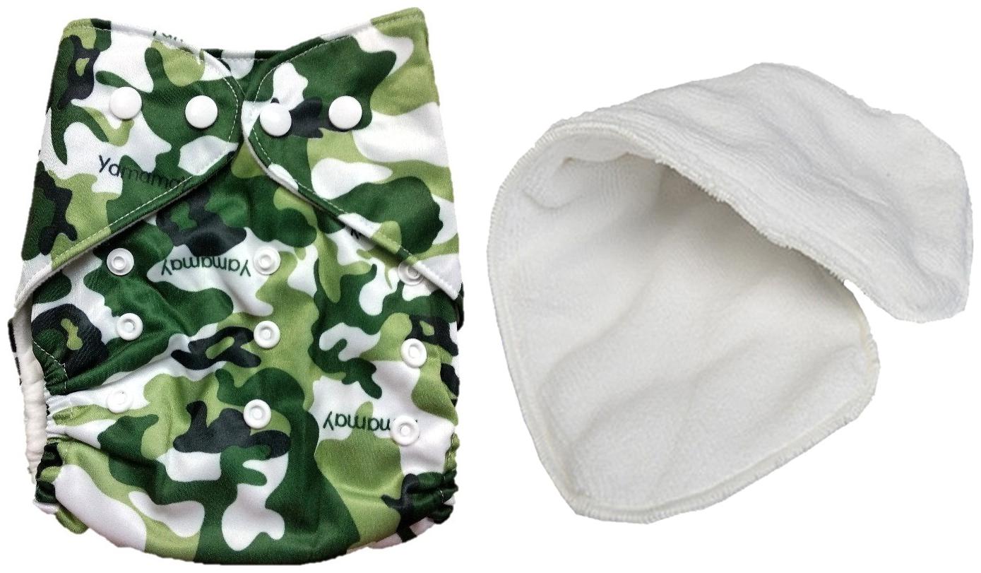 

Triple B (Set of 1) 1 Cloth Diaper with 1 Wetfree Microfibre Insert) Premium Baby Adjustable Reusable Cloth Diaper (3-24 months)