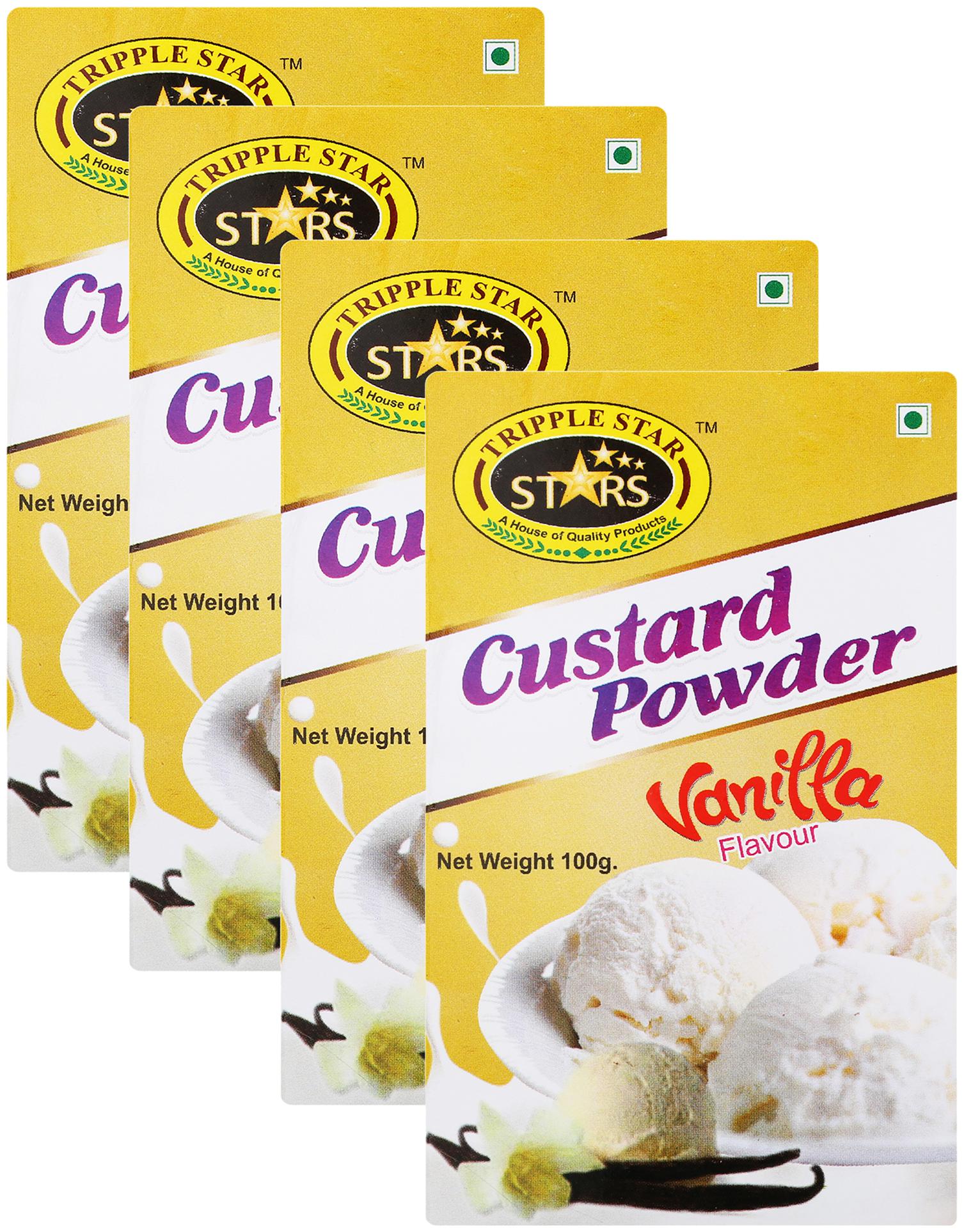 

TRIPPLESTAR Vanilla Custard Powder 100 g Pack of 4