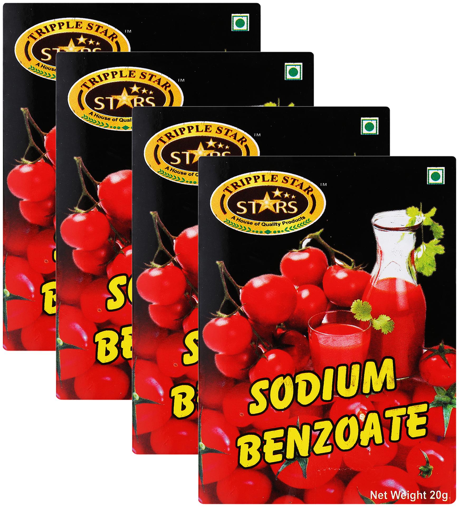 

TRIPPLESTAR Sodium Benzoate 20 g Pack of 4