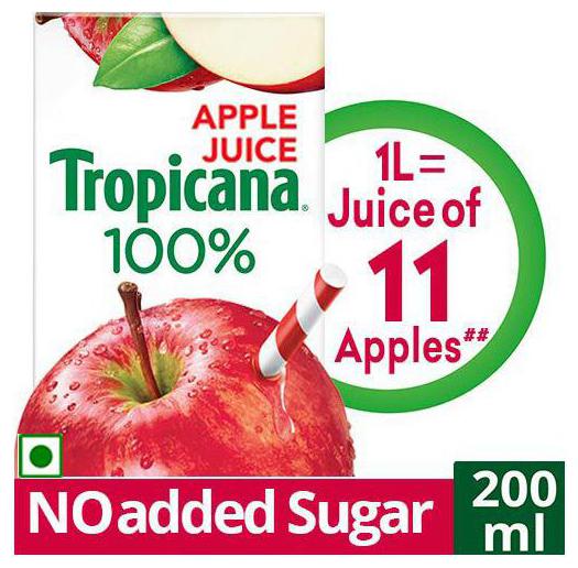 

Tropicana 100 Juice - Apple 200 ml