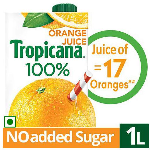 

Tropicana 100 Juice - Orange 1 L