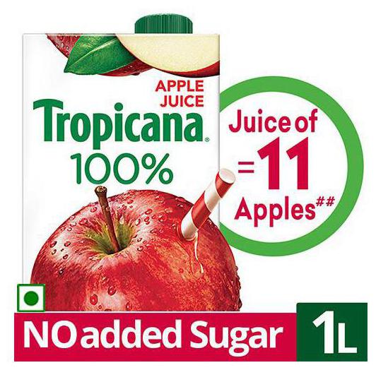 

Tropicana 100 Juice Apple 1 L