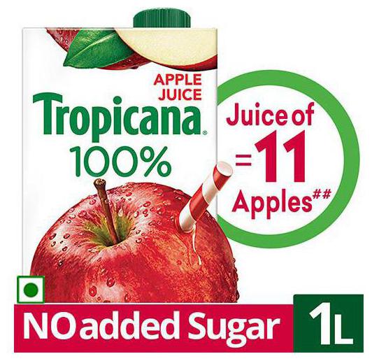

Tropicana 100 Juice Apple 1 L