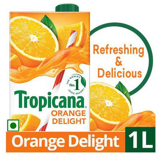 

Tropicana Fruit Juice Delight Orange 1 L