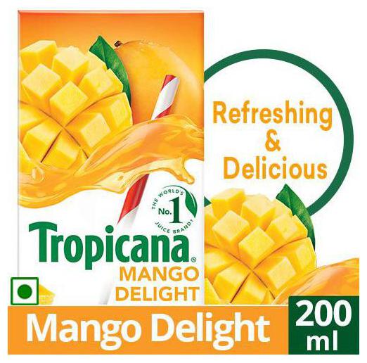 

Tropicana Fruit Juice - Delight Mango 200 ml