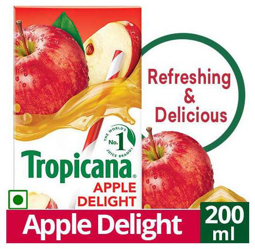 

Tropicana Fruit Juice - Delight Apple 200 ml