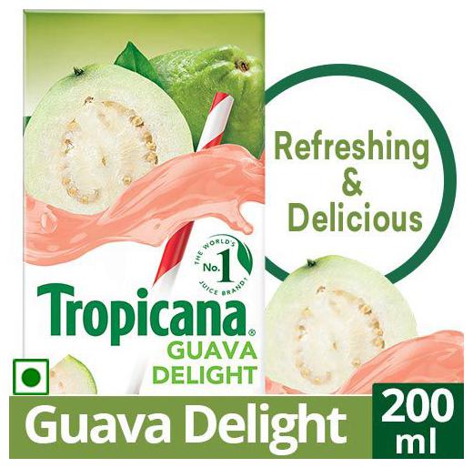 

Tropicana Fruit Juice - Delight Guava 200 ml