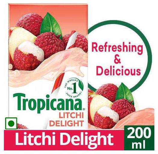 

Tropicana Fruit Juice Delight Litchi 200 ml
