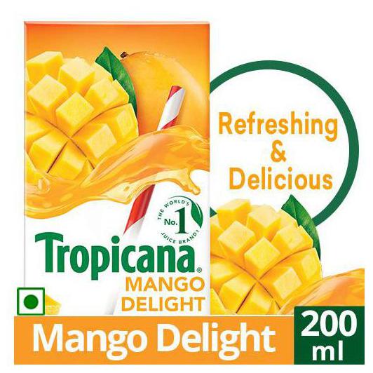 

Tropicana Fruit Juice - Delight Mango 200 ml