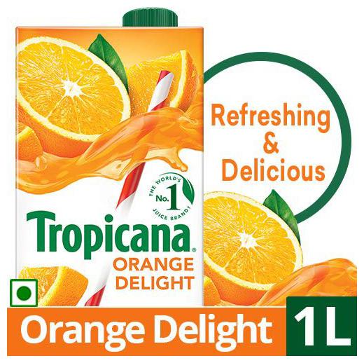 

Tropicana Fruit Juice - Delight Orange 1 L