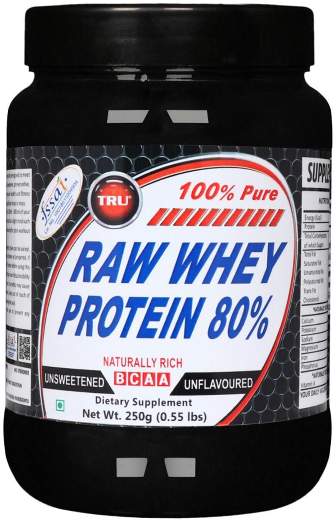 

Tru Raw Whey Protein Unflavoured 250G