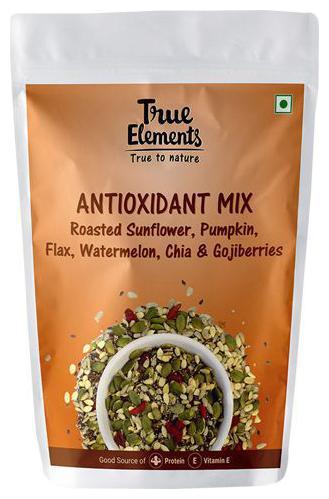 

True Elements Antioxidant Seeds Mix - Pumpkin Sunflower Flax Watermelon Chia Goji Berries Roasted Harippa 125 g