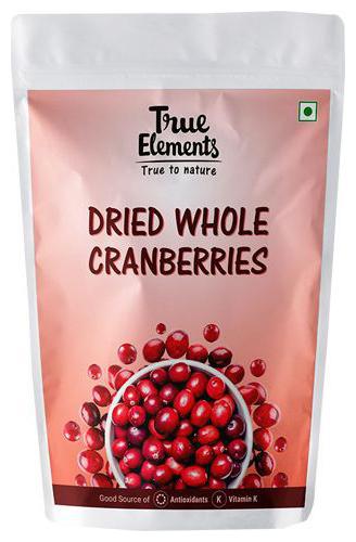 

True Elements Dried Fruit - Cranberries Whole 500 g