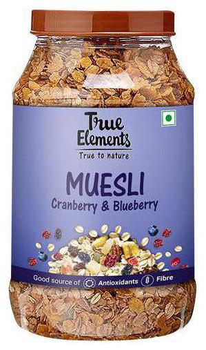 

True Elements Muesli - Cranberry Blueberry 1 kg