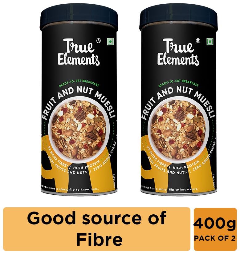 

True Elements Fruit and Nut Muesli (400g Pack of 2)